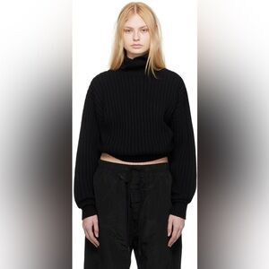 Fear of God Essentials Black Cowl Neck Sweater